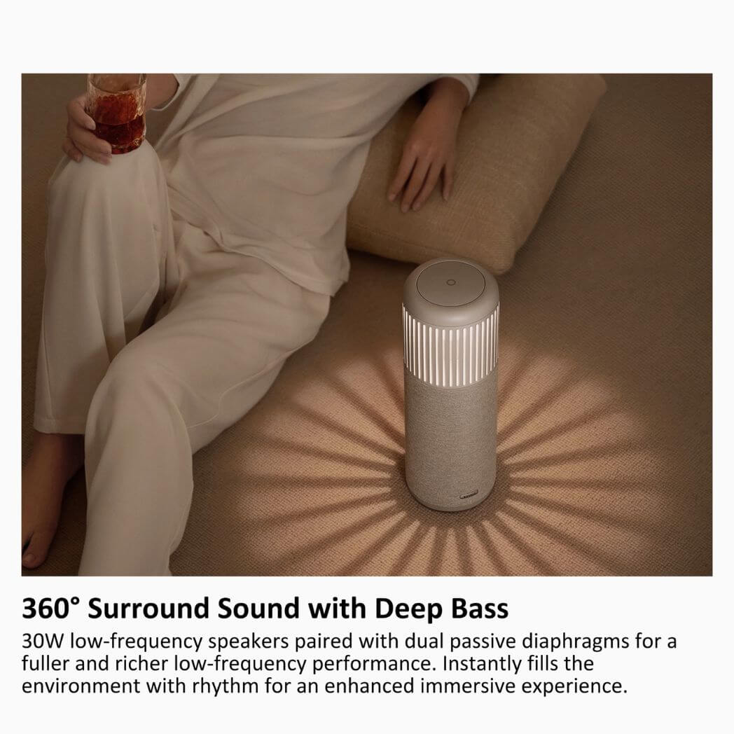 Ezvalo Tuner Hifi Bluetooth Speaker with Ambient Lighting – Image 4