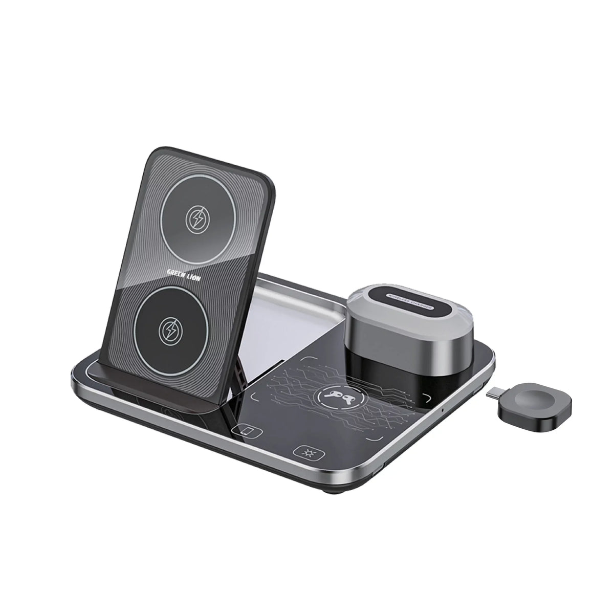 Green Lion 4-in-1 Wireless Charging Station 15W