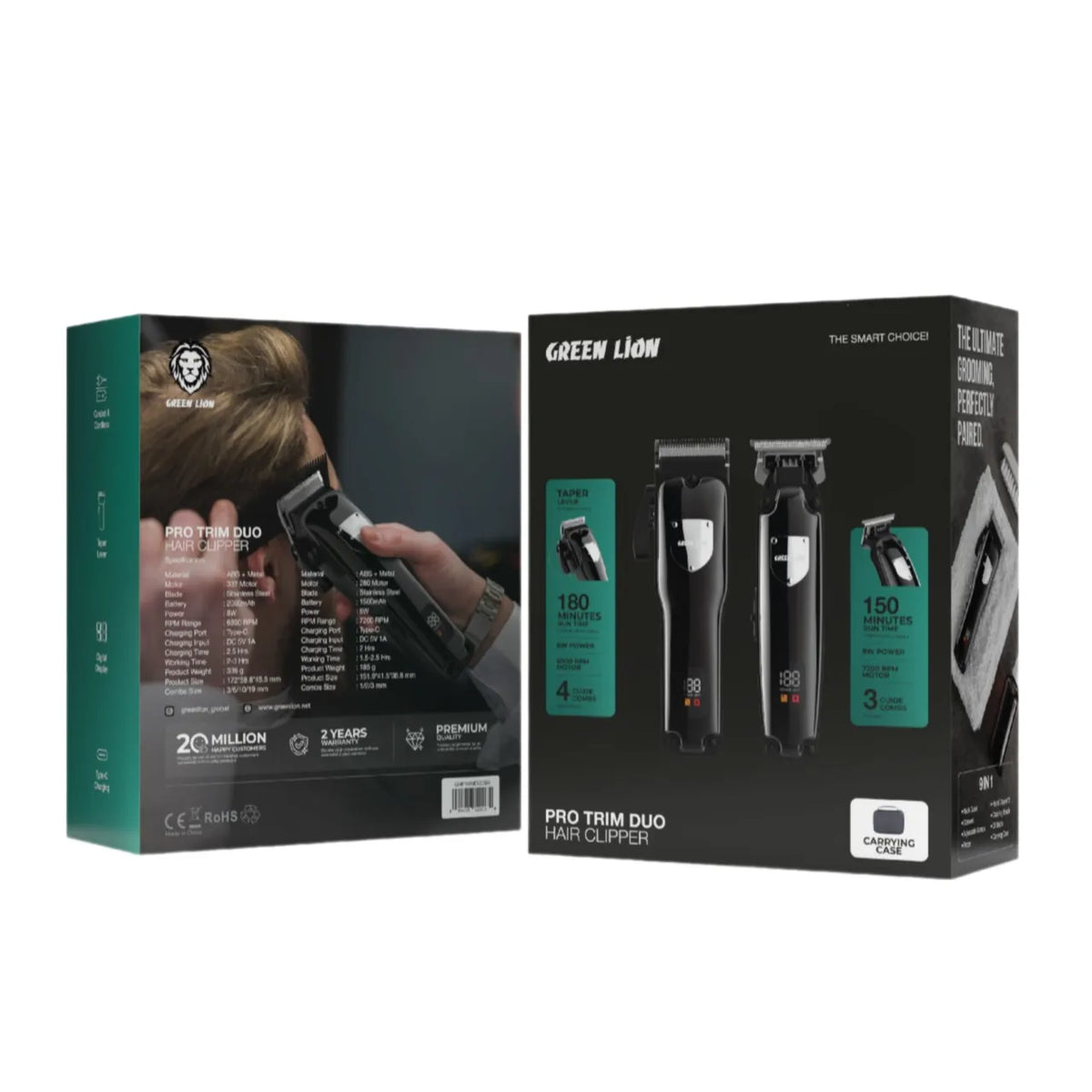 Green Lion Pro Trim Duo Hair Clipper – Image 2