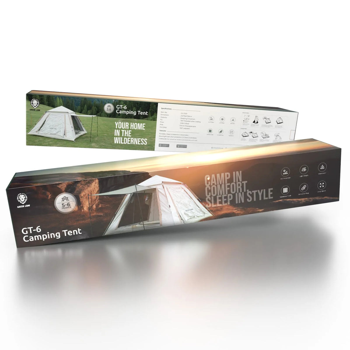 Green Lion GT-6 Camping Tent – Image 2