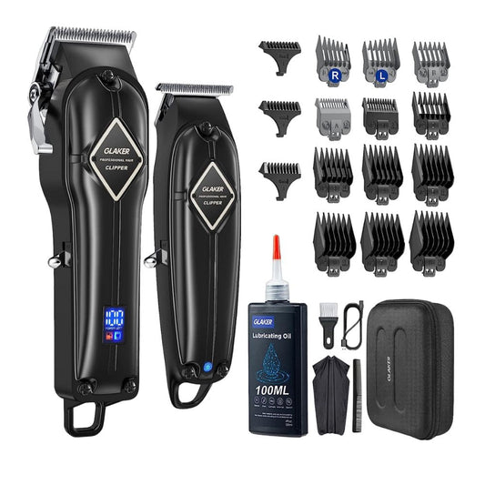 Glaker 2-in-1 Hair Clippers K11S + I3F High Performance Pro Clippers Kit