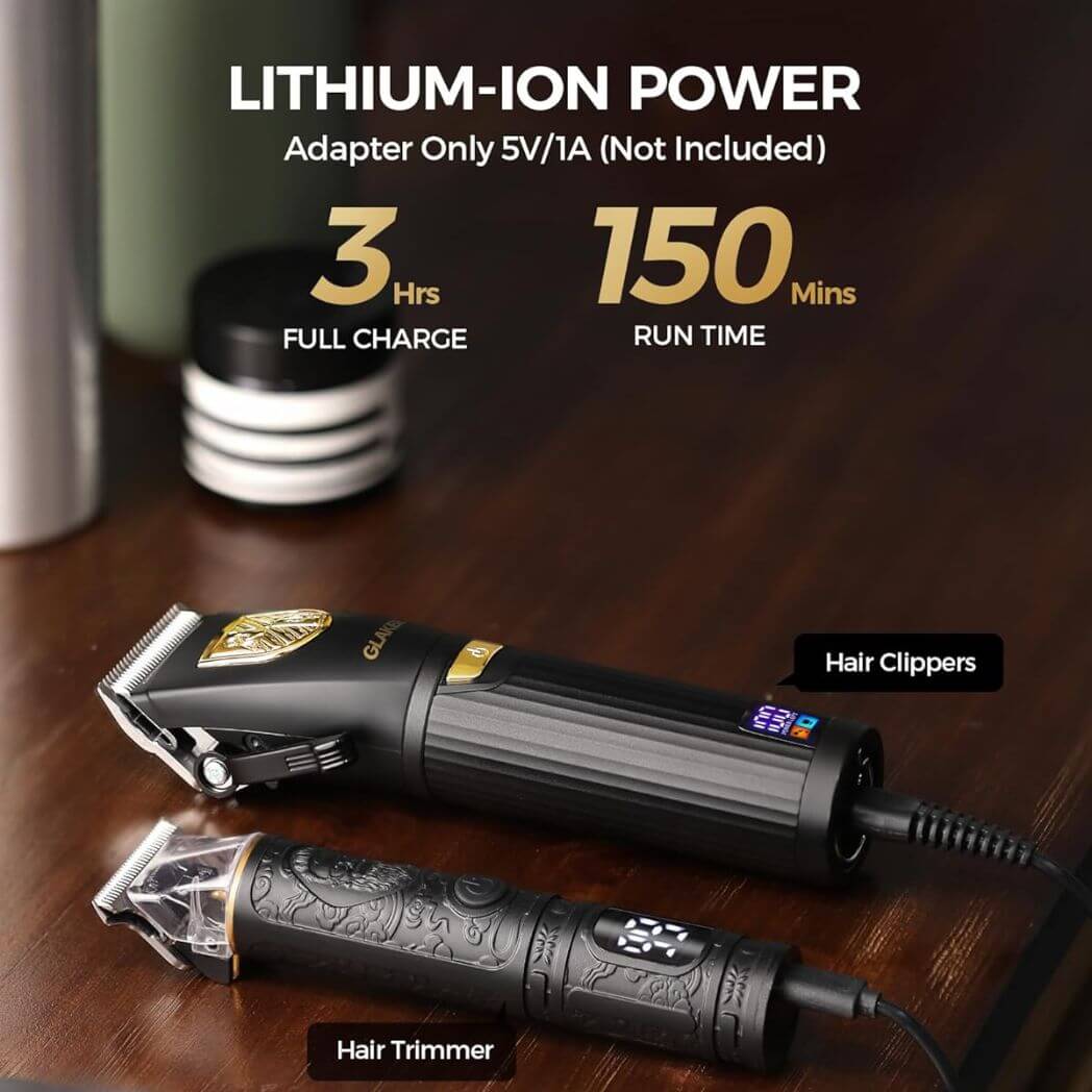 Glaker 6026 + 1019 High Performance Pro Clippers Kit – Image 4