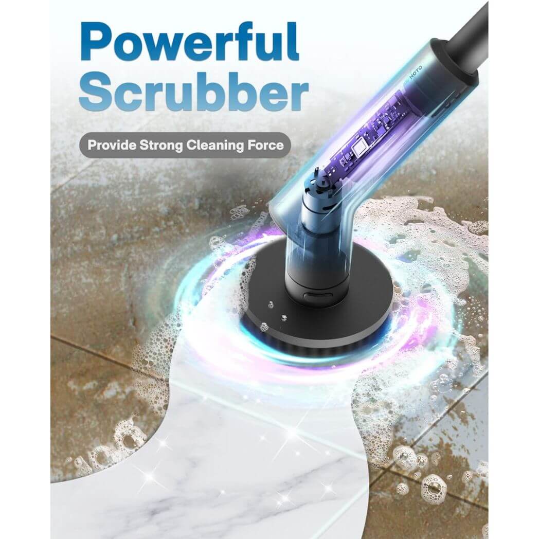 HOTO Electric Spin Scrubber with 7 Brush Heads – Image 4