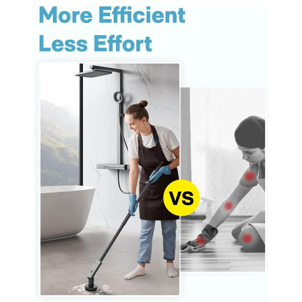 HOTO Electric Spin Scrubber with 7 Brush Heads – Image 3