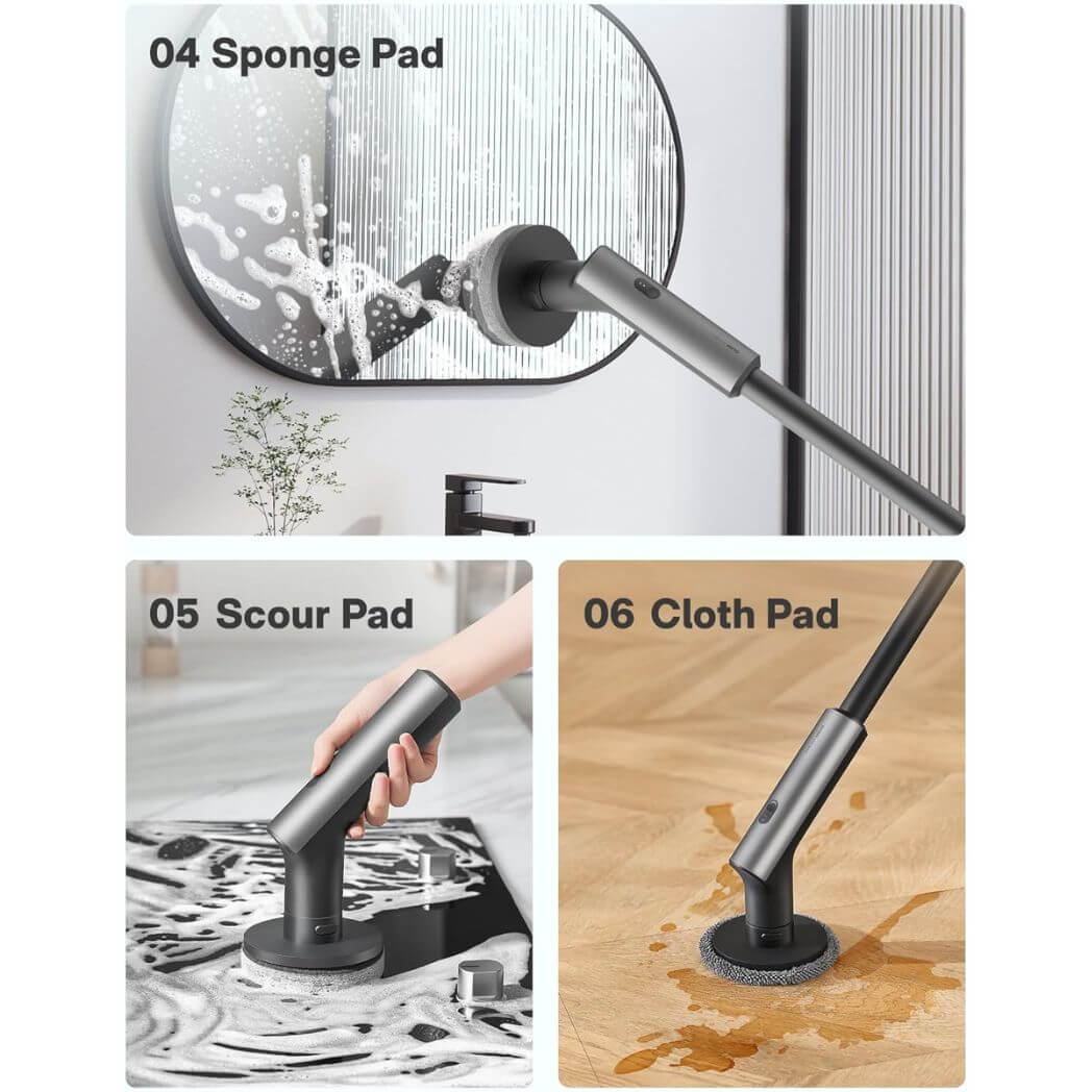 HOTO Electric Spin Scrubber with 7 Brush Heads – Image 5