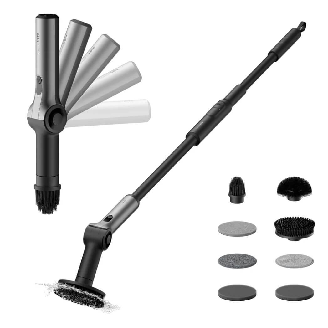 HOTO Flexi Cordless Spin Scrubber
