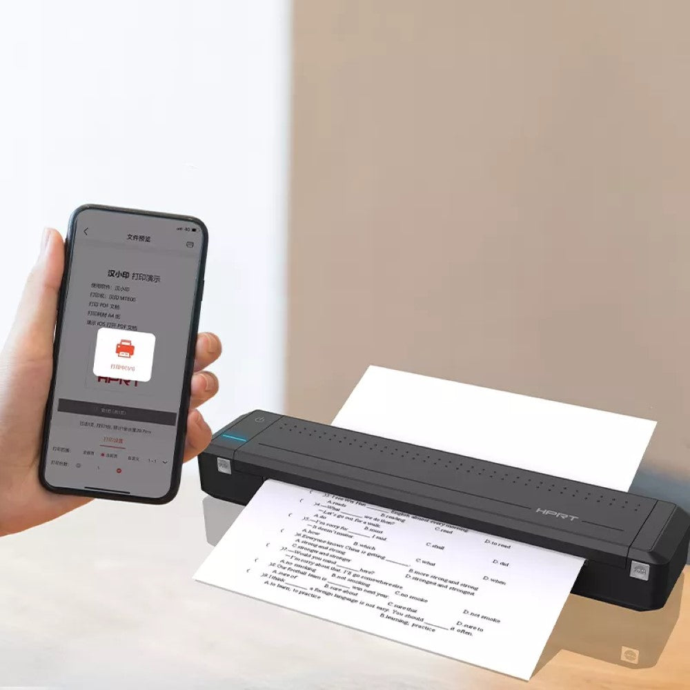HPRT MT800 A4 Thermal Transfer Printer – Wireless Portable Bluetooth Printer – Image 6