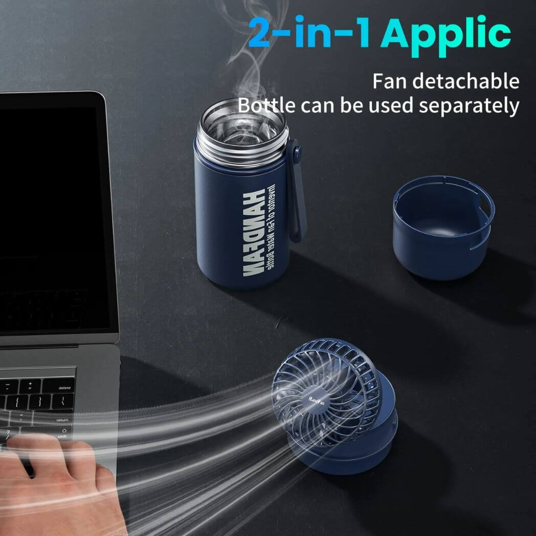 HandFan Water Bottle with Fan 12oz/24oz Hot & Cold – Image 5