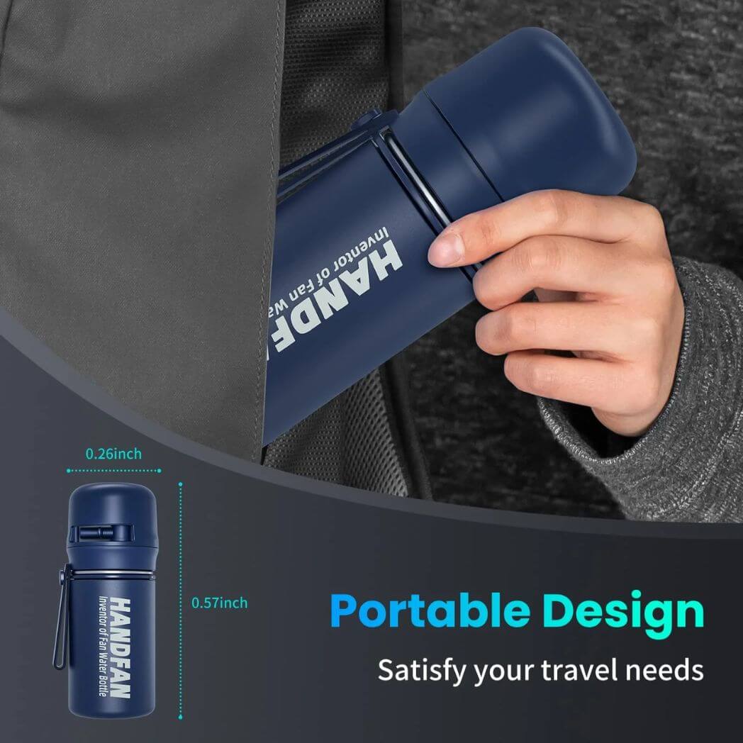 HandFan Water Bottle with Fan 12oz/24oz Hot & Cold – Image 6