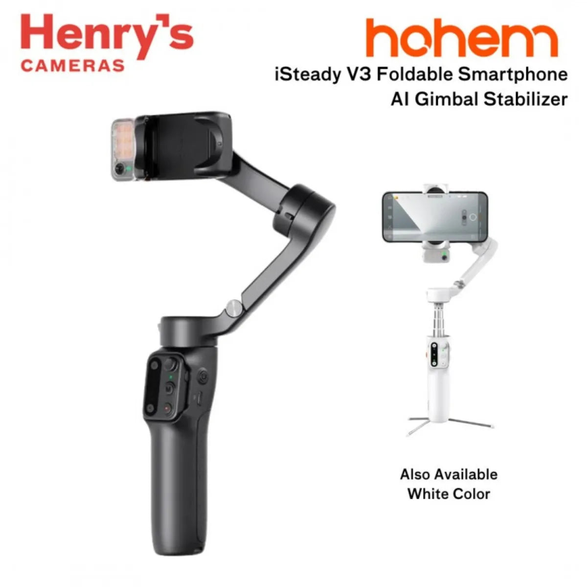 Hohem iSteady V3 Foldable Gimbal Stabilizer – AI Tracker & Remote – Image 4