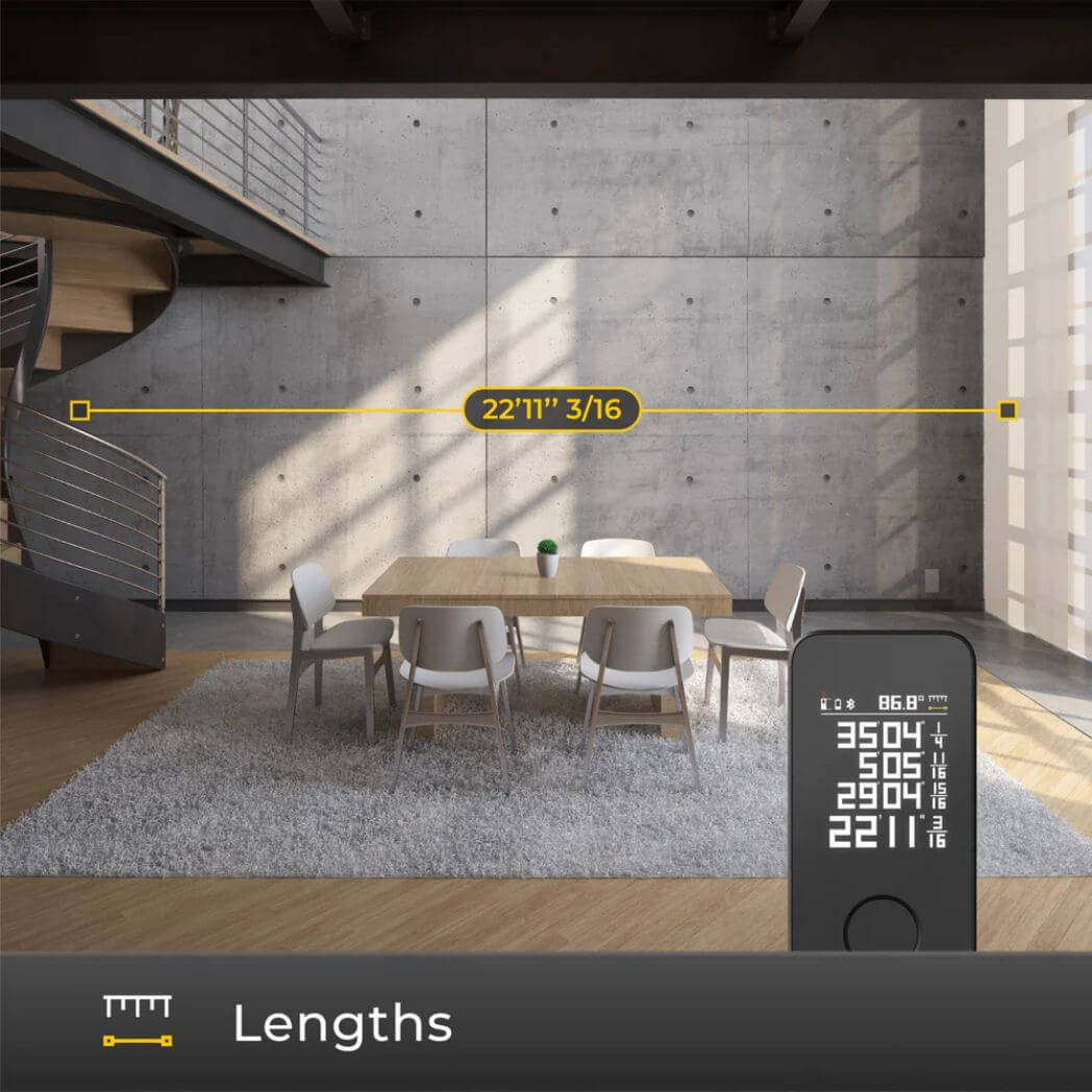 Hoto Smart Laser Measure Pro – 50m – App Connectivity – Image 3