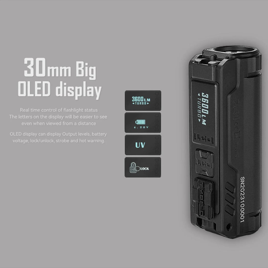 IMALENT BL50 Dual Light 3600 Lumens Sources EDC Flashlight – Image 13