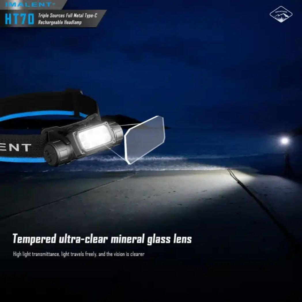 IMALENT HT70 Headlamp – 5000mAh – 349m Range – 3500 Lumens – Image 3