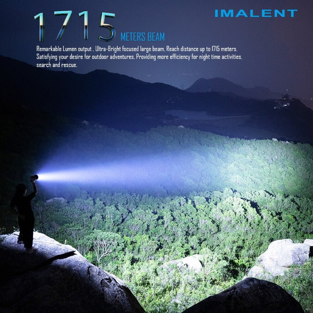 IMALENT SR16 Rechargeable Flashlight – 55, 000 Lumens Super Bright LED Flashlight – Image 2