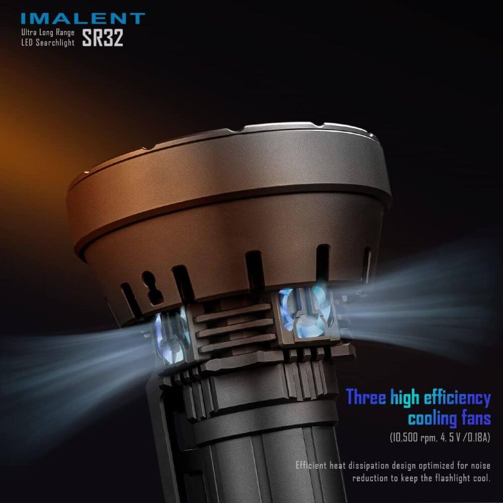IMALENT SR32 Brightest Flashlight 120, 000 Lumens 2080M Cree XHP 50.3 HI LEDs – Image 5