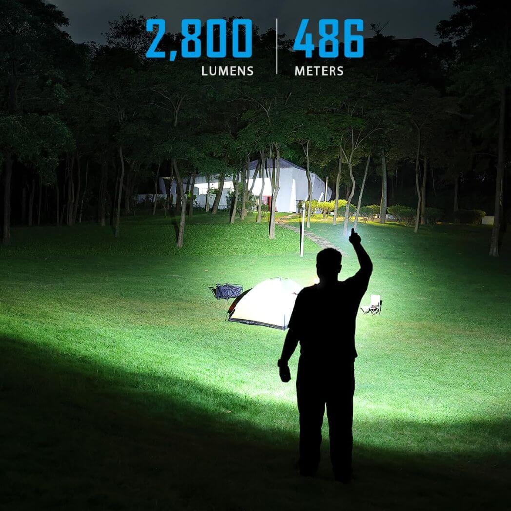 Imalent GR36 2800 Lumen Flishlight 3-in-1 – Cool White, Warm Light & UV – Image 4