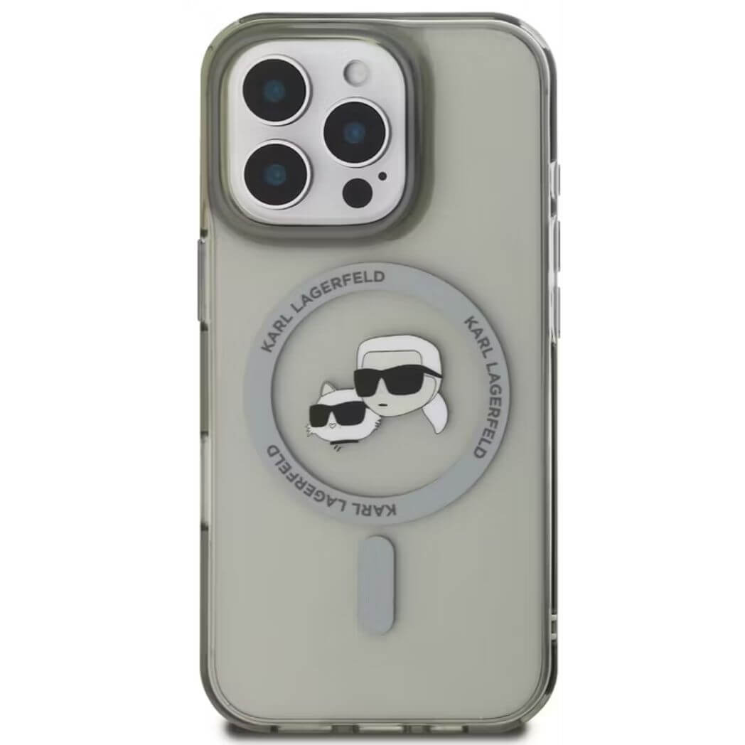 Karl Lagerfeld Magsafe IML Hard Case – Karl & Choupette Head – Image 2