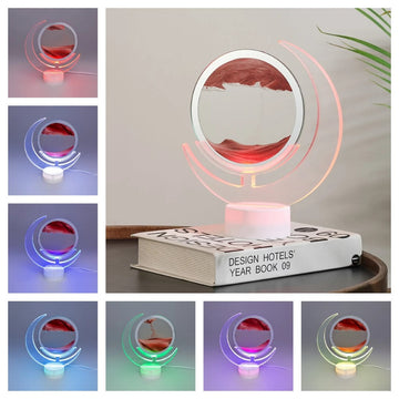 LED Quicksand Night Light with 7 Colors