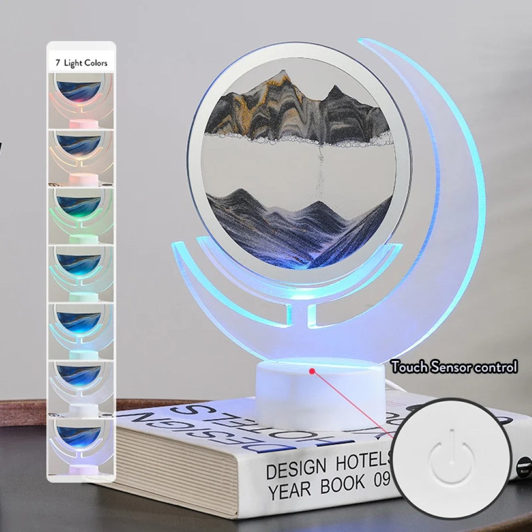 LED Quicksand Night Light with 7 Colors – Image 2