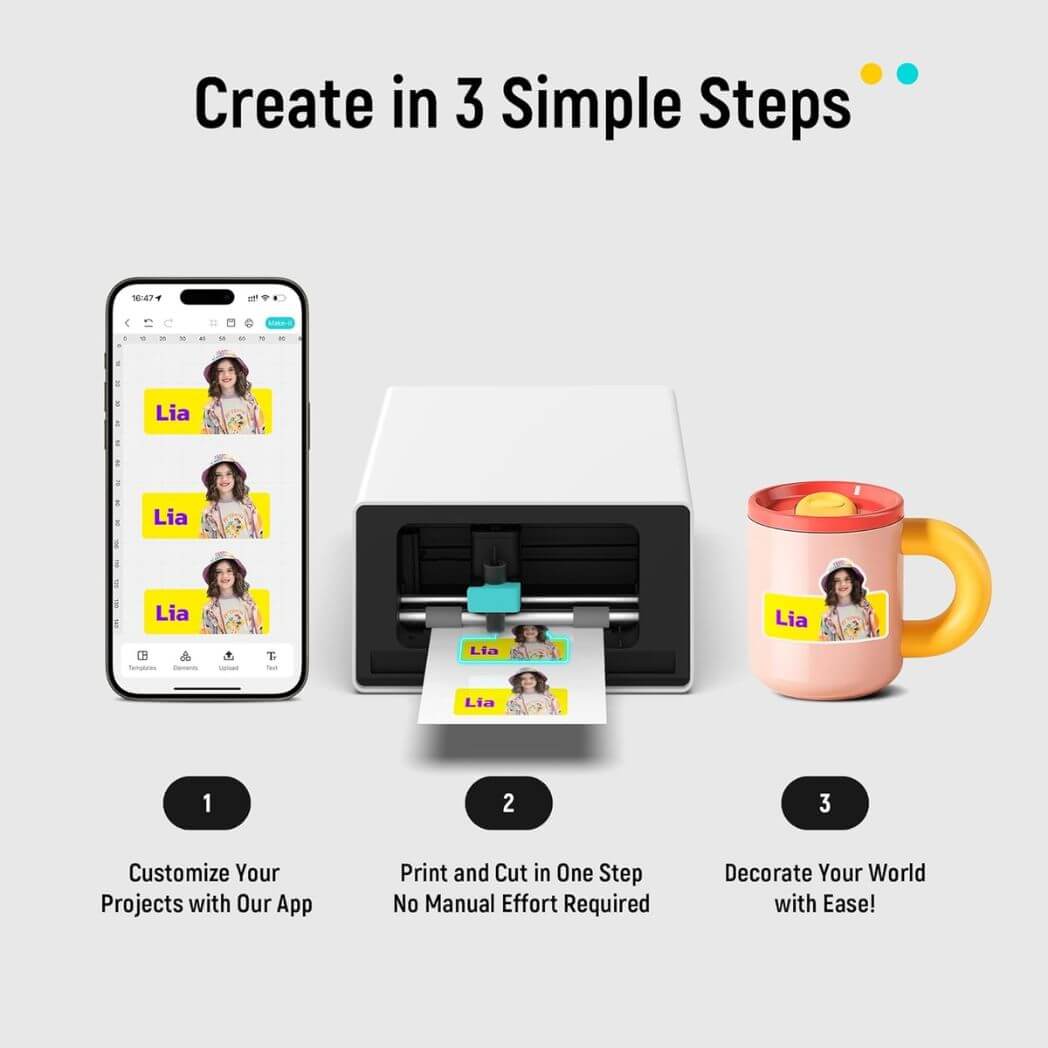 Liene PixCut S1 Color Sticker Printer & Cutting Machine – Image 4