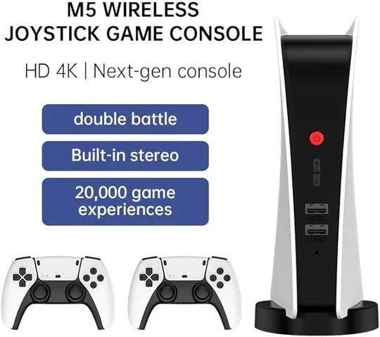 M5 Game Console 2.4GHz Wireless Controller, 4K HD, 15000+ Retro Games – Image 5