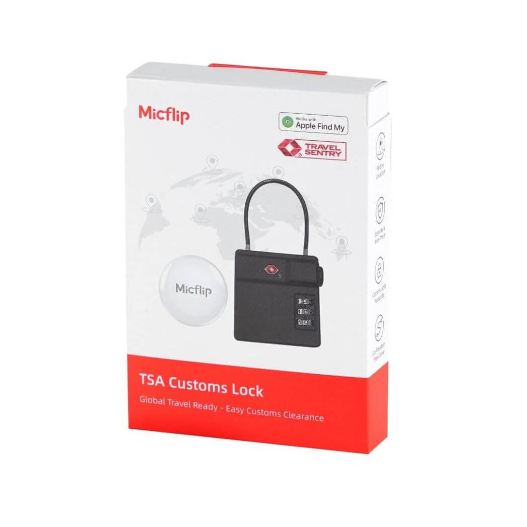 Micflip TSA Custom Lock Mini Suitcase – GPS / AirTag Tracker + TSA Code Lock – Image 2