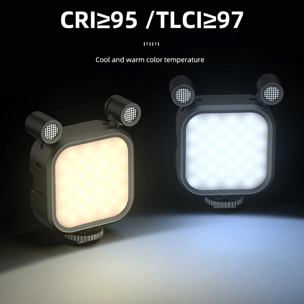 2-in-1 Microphone RGB LED Light For Vlogging – Image 4