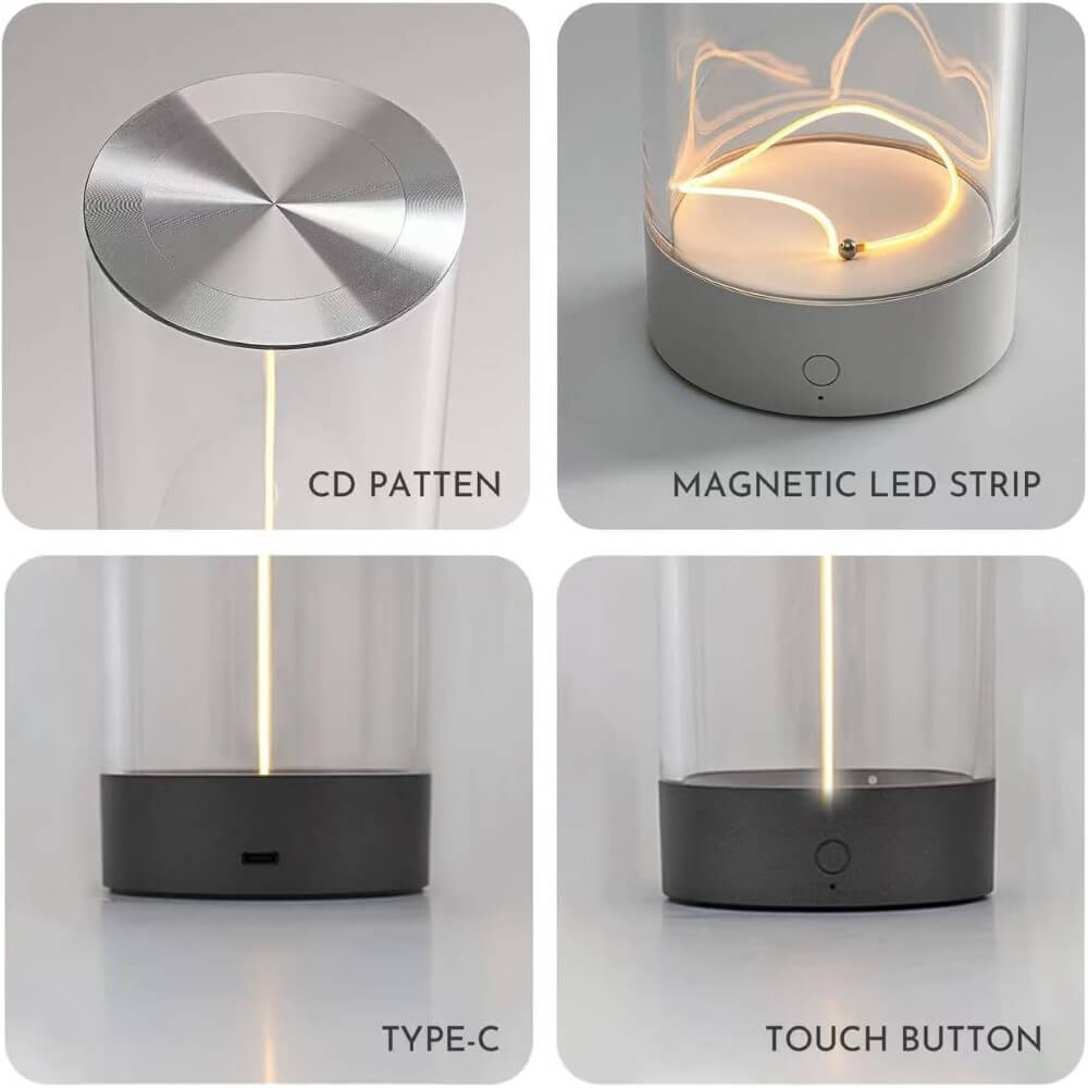 Minimalist Table Lamp Bedside Cordless Rechargeable Modern Nightstand – Image 4
