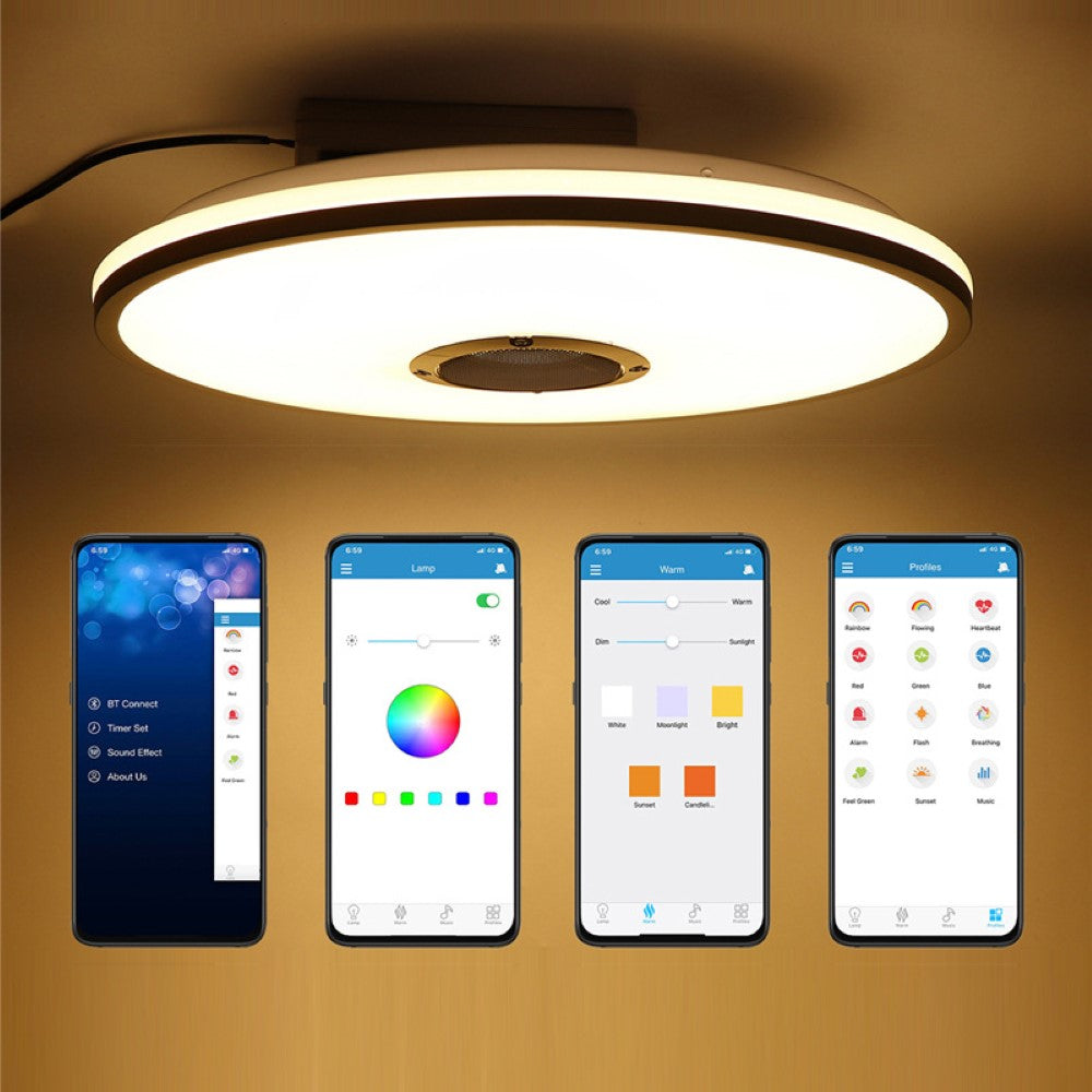 Smart Bluetooth Music Ceiling Light APP & Remote Control – Image 3