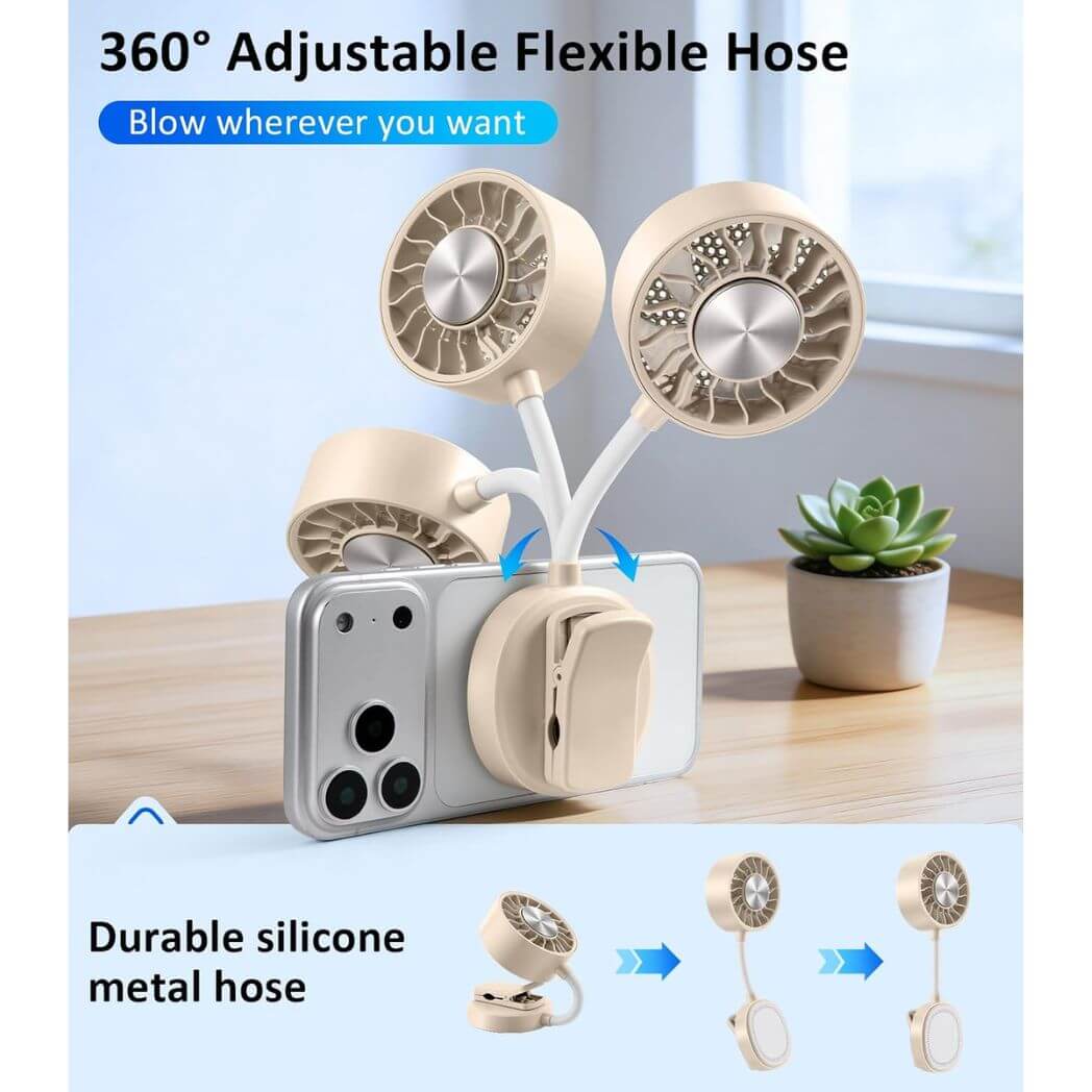 N28 Handheld Magnetic Suction Fan – 1800mAh Battery – Image 2