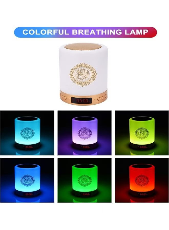 Portable Quran Touch Speaker with Bluetooth & LED Lamp – Image 3