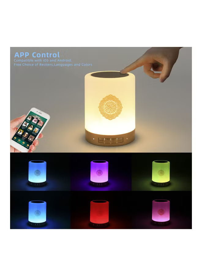 Portable Quran Touch Speaker with Bluetooth & LED Lamp – Image 5