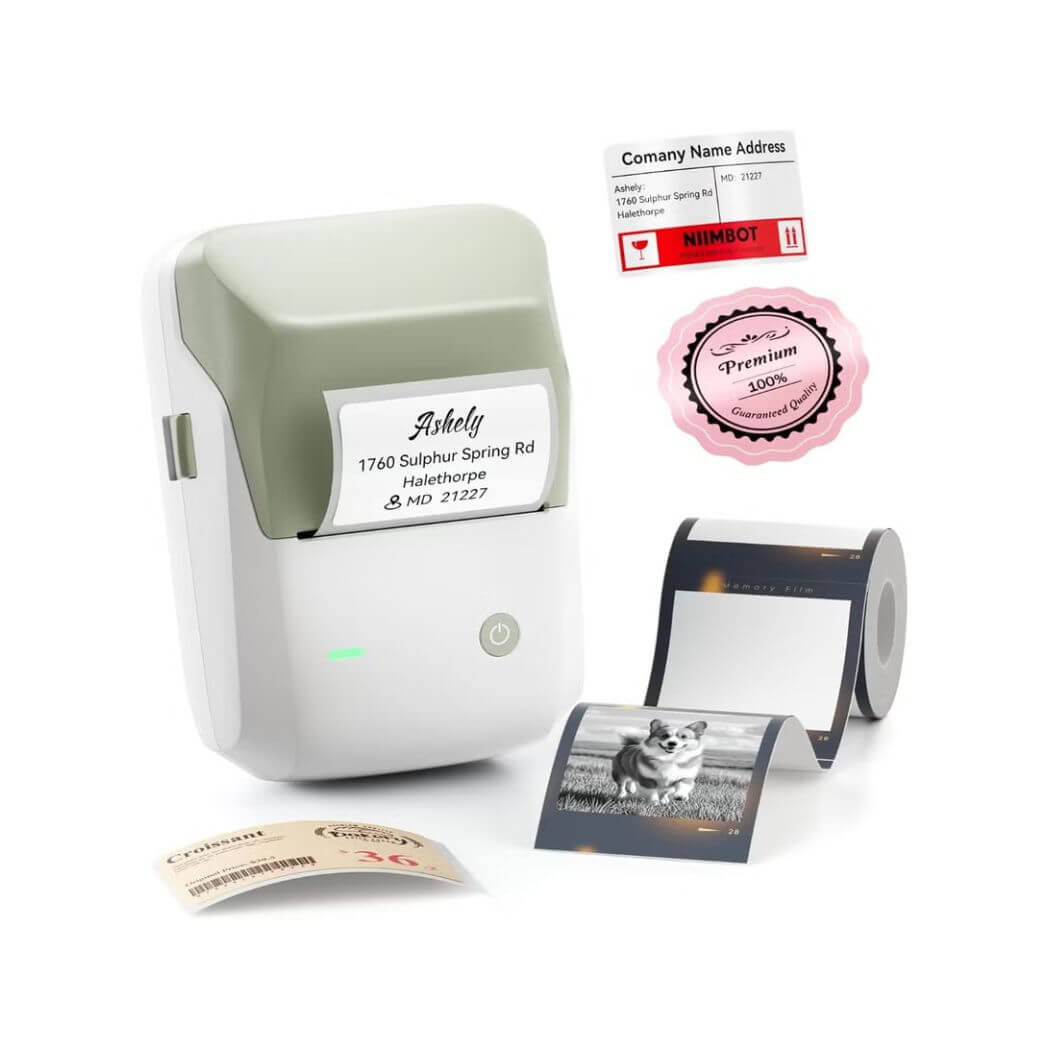 NIIMBOT B1 Pro Label Maker – 300 DPI Bluetooth Thermal Label Printer – Image 7