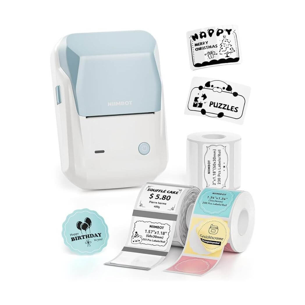 NIIMBOT B1 Pro Label Maker – 300 DPI Bluetooth Thermal Label Printer – Image 6