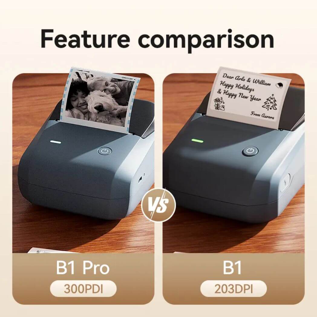 NIIMBOT B1 Pro Label Maker – 300 DPI Bluetooth Thermal Label Printer – Image 3