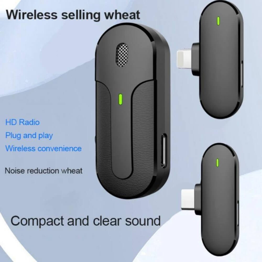 360° Omnidirectional Mini Wireless Lavalier Microphone For Vlogging – Image 2