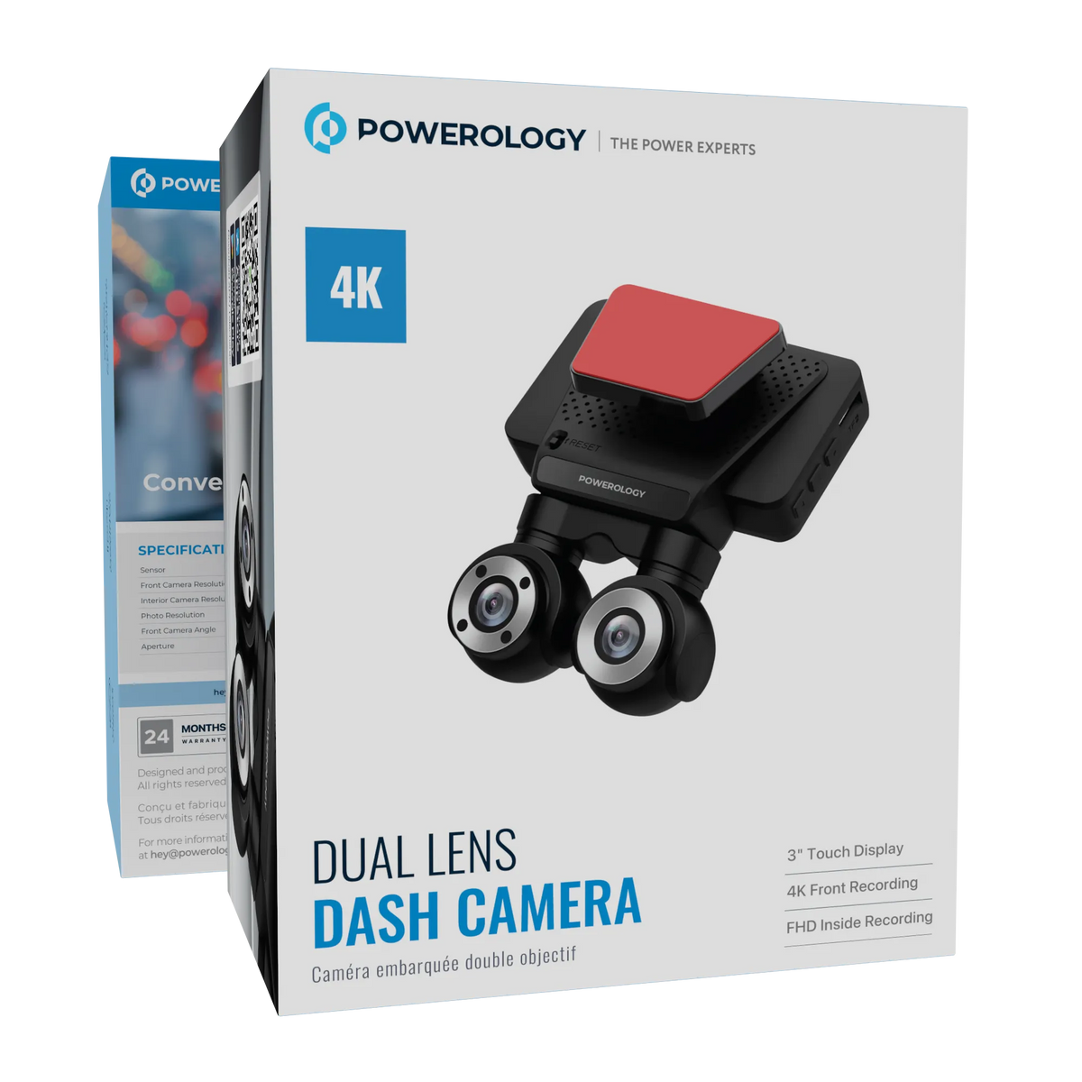 Powerology Dual Lens Dash Camera – Image 2