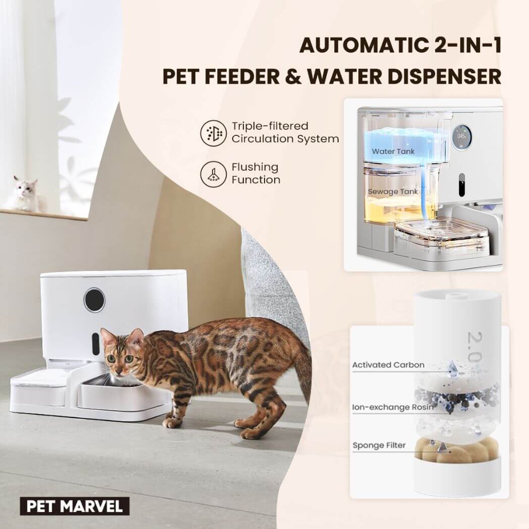 Pet Marvel 2-in-1 Pet Feeder & Water Dispenser – Image 5
