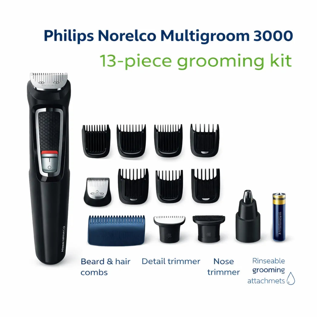 Philips Norelco Multigroom 3000 13-Piece – All-In-One Grooming Trimmer – Image 2