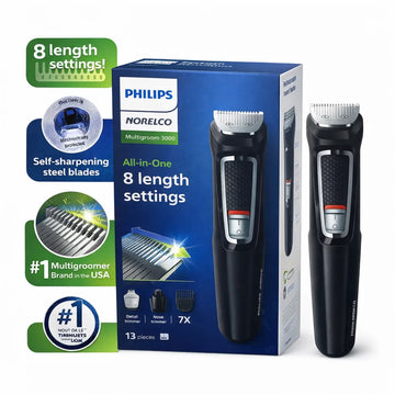 Philips Norelco Multigroom 3000 13-Piece – All-In-One Grooming Trimmer