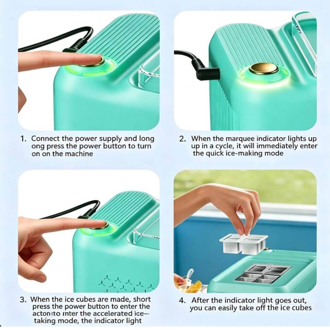 Portable Ice Maker IZD020-A – Compact Design – Image 4