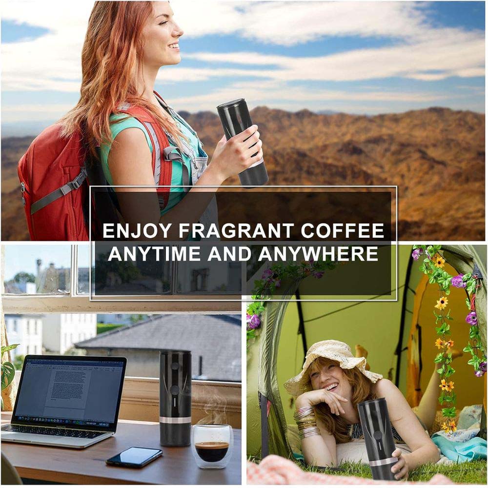 Cera+ Portable Mini Espresso Machine – Rechargeable Car Coffee Maker – Image 3