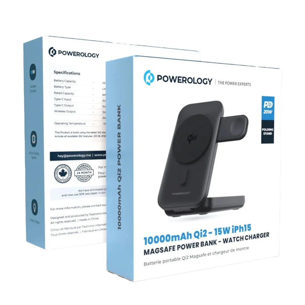 Powerology 10000mAh Qi2 MagSafe Power Bank 15W for iPhone – Image 5