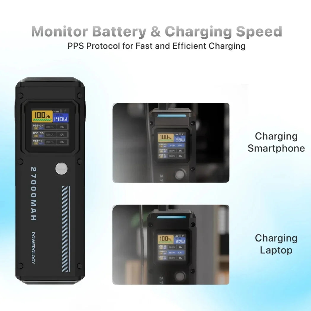 Powerology 27000mAh Power Bank with 140W PD 3.1 – Image 5