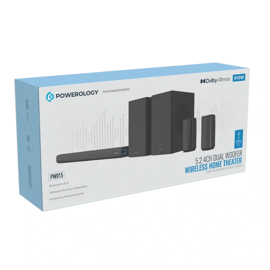 Powerology 5.2.4CH 615W Wireless Home Theater Dolby Atmos – Image 6