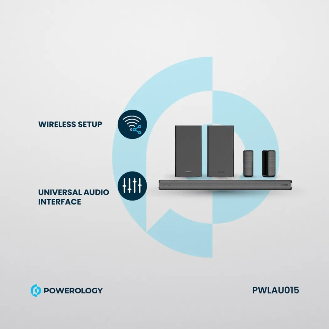 Powerology 5.2.4CH 615W Wireless Home Theater Dolby Atmos – Image 5