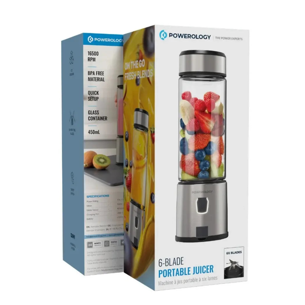 Powerology 6-Blade Portable Juicer 126W – Image 8