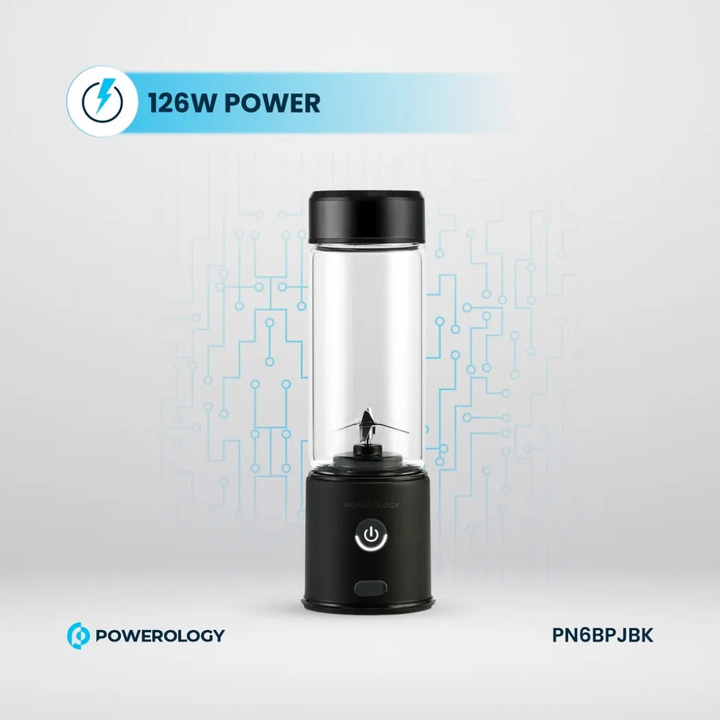 Powerology 6-Blade Portable Juicer 126W 450mL – Image 2