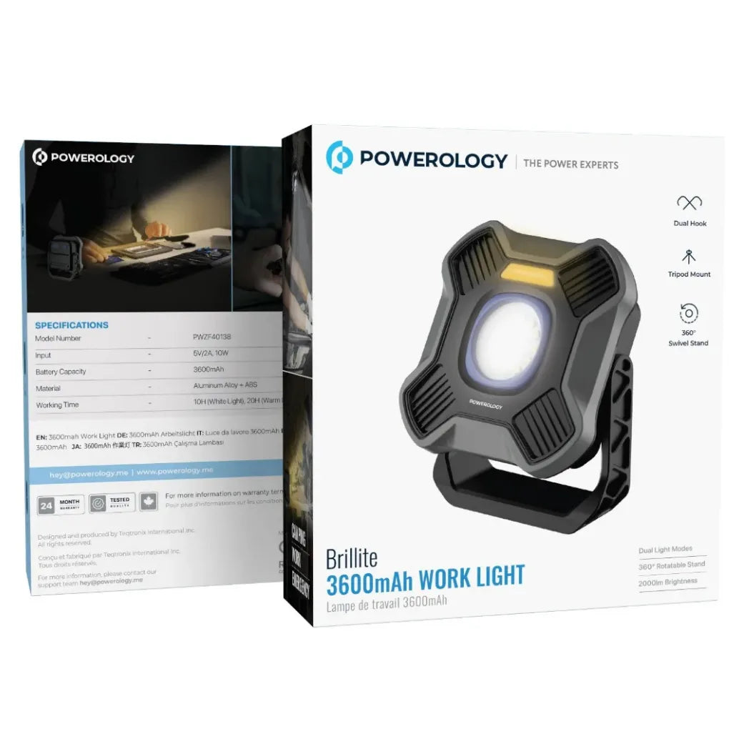Powerology Brillite 3600mAh Work Light – Image 5