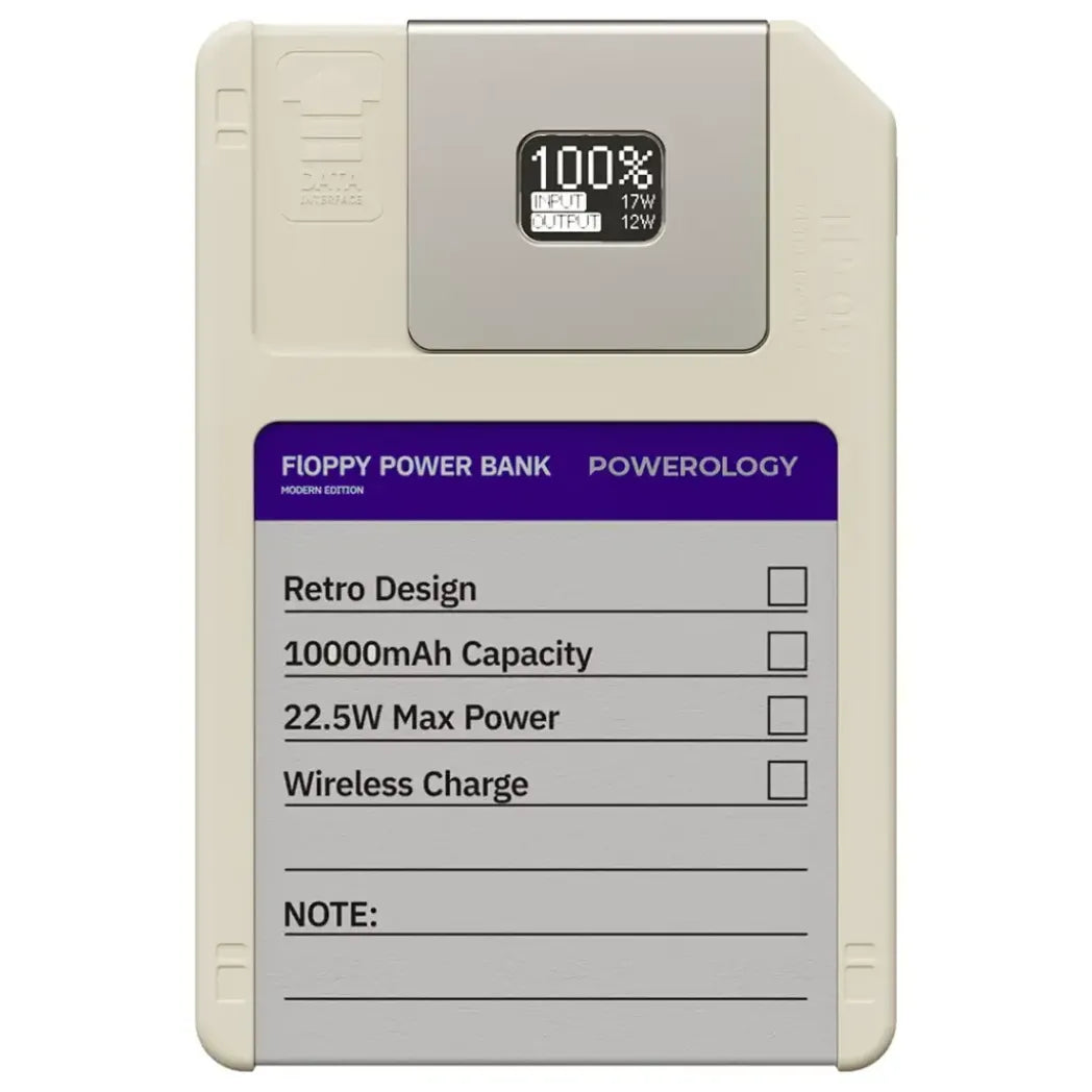Powerology Floppydisk Retro 10000mAh MagSafe Power Bank – Image 5